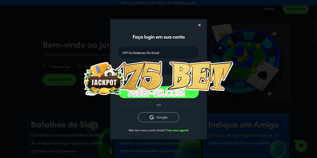75 bet login